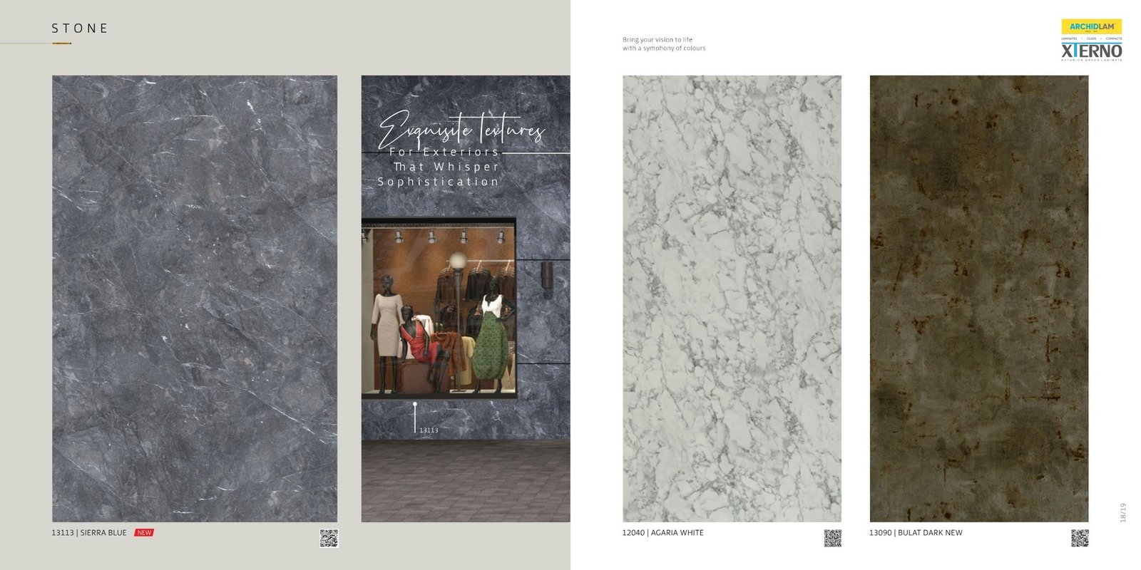 13113 sierra blue,12040 agaria white,13090 bulat dark view